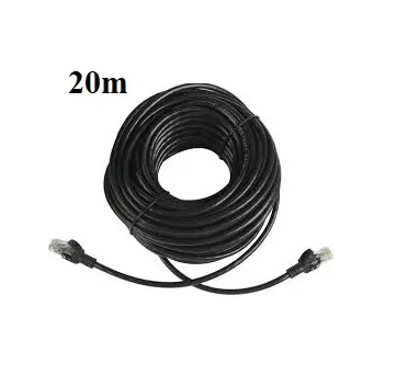 utp sitovy kabel patch rj45 cat5e 20m cerny