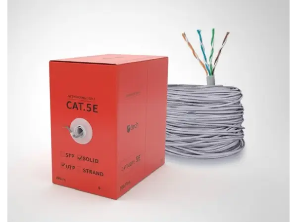 sitovy kabel utp cat5e drat 305m box sedy