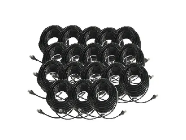 18 x utp sitovy patch kabel 20m cerny