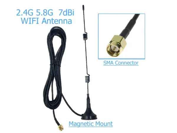 wifi�antena sma male pro bezdratovou kameru�delka 20cm 3m