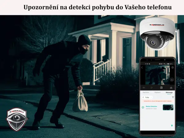 Smart P2P WiFi IP kamera CamHi-03B 1080p 3,6mm