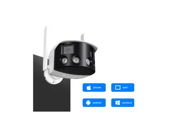 p2p smart wifi ip kamera xm-04b 4mp 180� se dvema objektivy