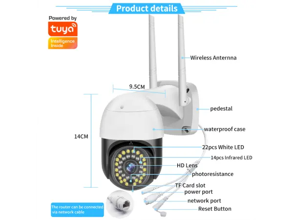 PTZ oto�n� smart kamera P2P HYF-P02 3MPx TUYA