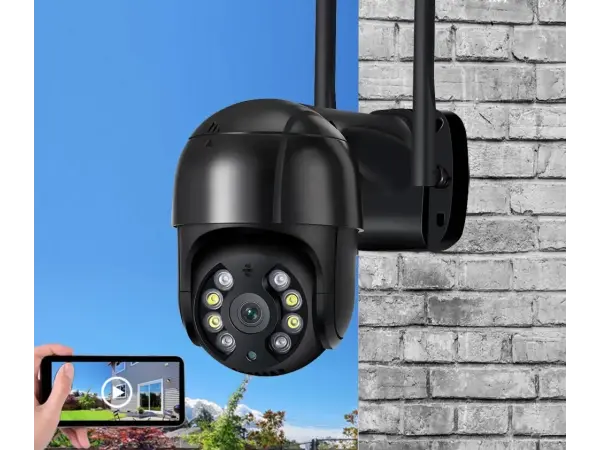 4k ptz otocna kamera ip kamera  xm-840 icsee 8mpx cerna