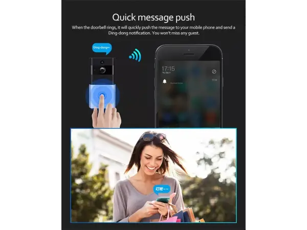 wifi door bell kamera tuya videozvonek ms-zc-ip02s