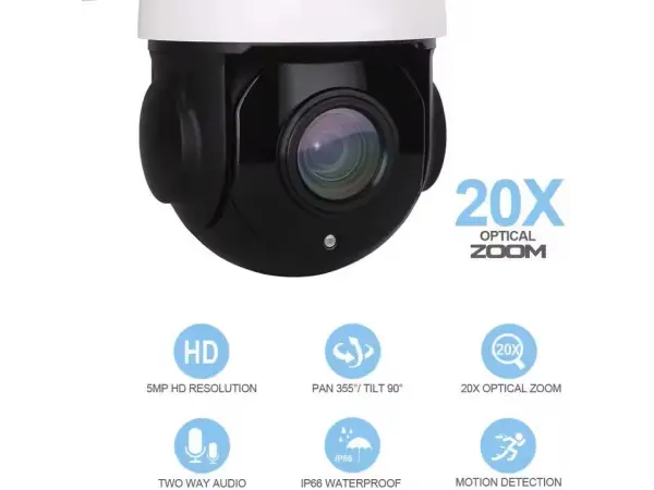 p2p wifi bezdratova kamera xm-wf550a-m5 5mpx 20x opticky zoom