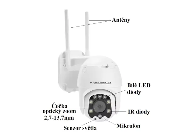 4G PTZ kamera CAH-915 4MPx 5x zoom