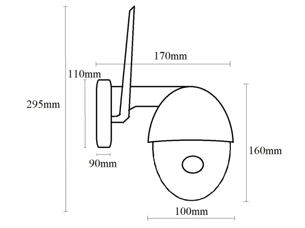 4G PTZ kamera CAH-915 4MPx 5x zoom