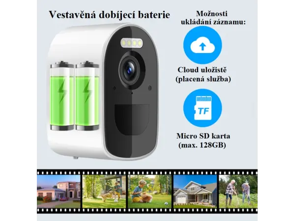 Bateriov� kamera se sol�rn�m panelem ESEE-925 3Mpx