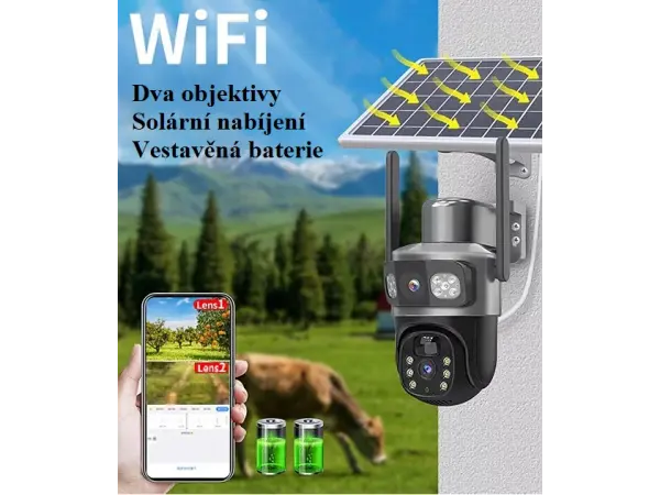 WiFi sol�rn� Kamera ESEE-927 4Mpx, 6x baterie