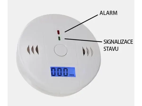 VOLNA Detektor CO oxidu uhelnatého s LCD displayem