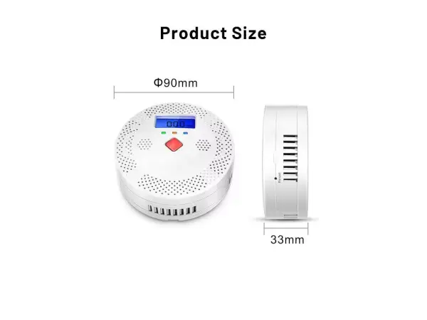 Tuya Smart Wifi Detektor CO oxidu uhelnat�ho s LCD displayem