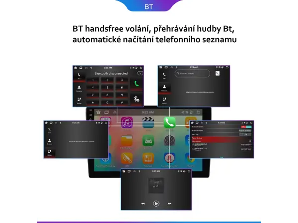 2din autoradio a3454 s 10,1" lcd, android 13, 4gb ram, 64gb uloziste, carplay, android auto, wifi, gps, bluetooth, fm rds