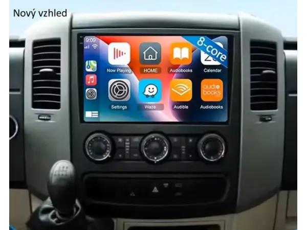 mercedes benz sprinter (2009) a vw crafter (2006-2016) - redukcni ramecek a8162 pro autoradio 10,1"