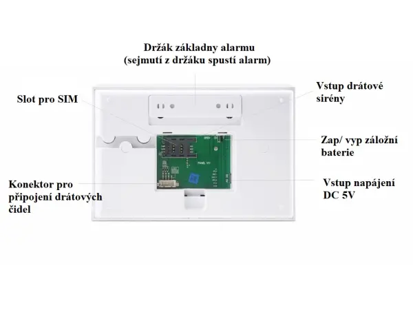 wi-fi/4g alarm system tuya zx-g30 black pro android,ios