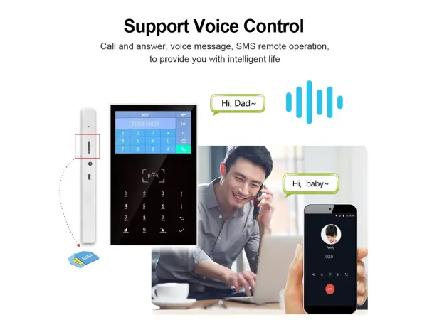 wi-fi/gsm alarm system tuya pst-pg109ty pro android,ios