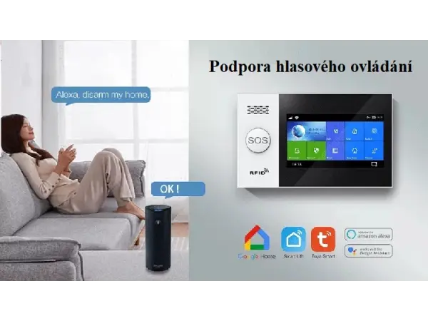 wi-fi/gsm alarm system tuya pst-wg107t pro android,ios