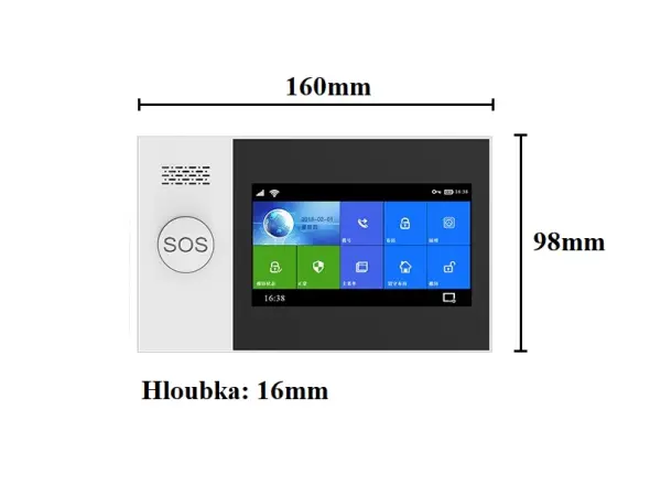 wi-fi/gsm alarm system tuya pst-wg107t pro android,ios