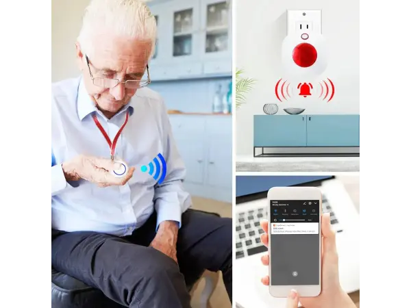 tlacitko sos  tuya  wifi, 433mhz