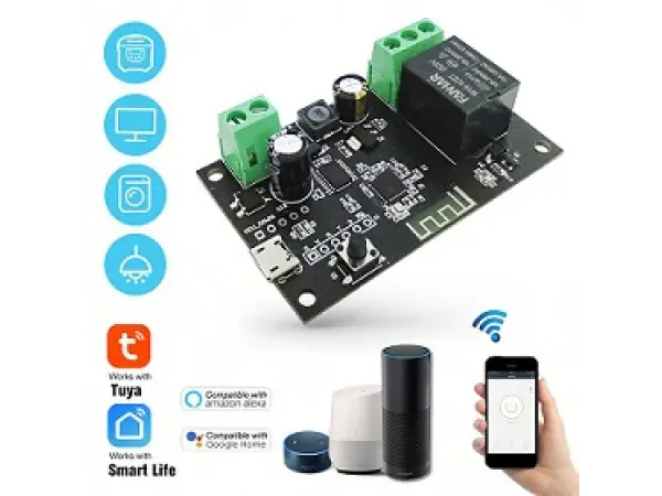 tuya smart spinac wi-fi+rf 433mhz prijimac 7-32v pst-tywr-1ch+rf