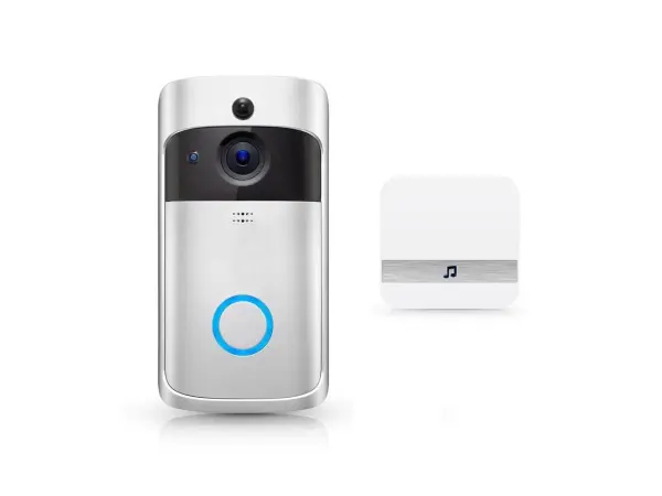 domovni wifi zvonek s full hd kamerou, pst-dv-114 tuya, android/ios silver