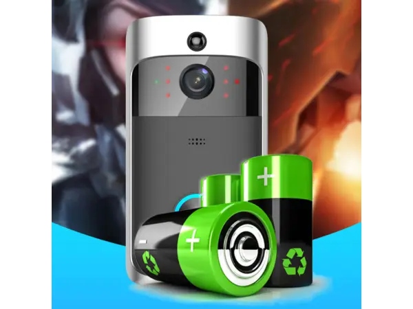 domovni wifi zvonek s full hd kamerou, pst-dv-114 tuya, android/ios black