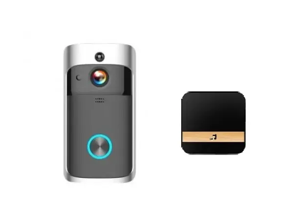 domovni wifi zvonek s full hd kamerou, pst-dv-114 tuya, android/ios black