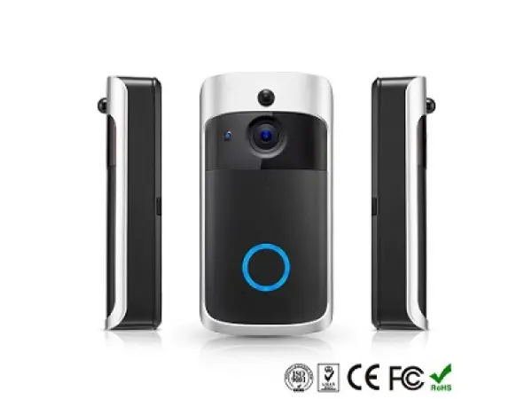 domovni wifi zvonek s full hd kamerou, pst-dv-114 tuya, android/ios silver