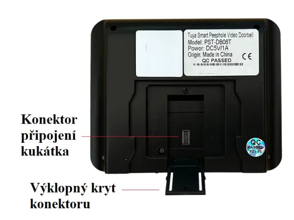 wifi digitalni dverni kukatko pst-db06t full hd 1080p �tuya, android/ios