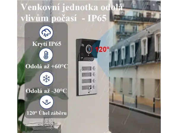 Tuya Smart vicegenera�n� video zvonek PST-V7024b-MSA-4