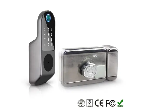 wifi inteligentni zamek tuya pst-ea1 s klavesnici a otiskem prstu, android/ios
