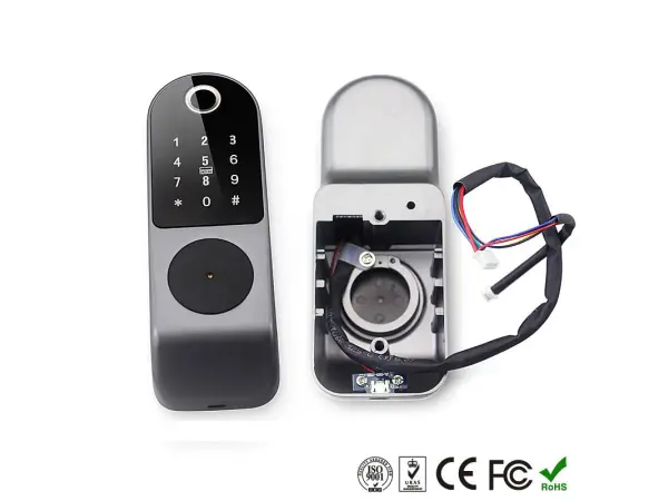 wifi inteligentni zamek tuya pst-ea1 s klavesnici a otiskem prstu, android/ios