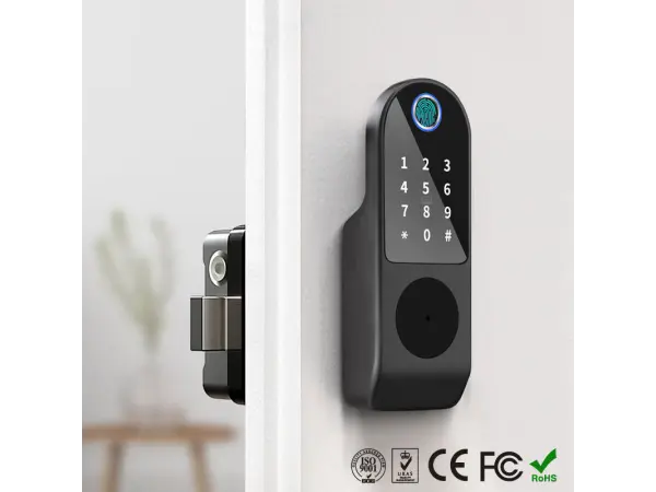 wifi inteligentni zamek tuya pst-ea1 s klavesnici a otiskem prstu, android/ios