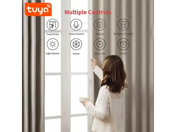 bluetooth pohon zavesu, zaclon tuya smart