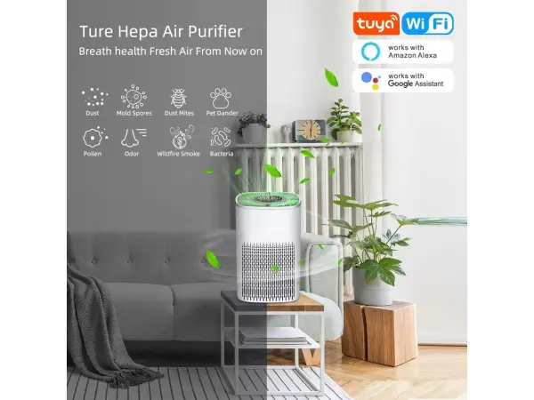 tuya smart wifi cisticka vzduchu s indikatorem pm2,5 app control 