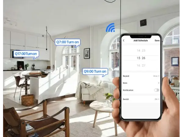 WiFi sp�na� pro 220V WF-S1 app. Tuya Smart, Smart Life,