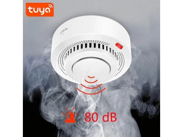 bezdratovy wi-fi detektor koure tuya pst-yg400a pro android/ios
