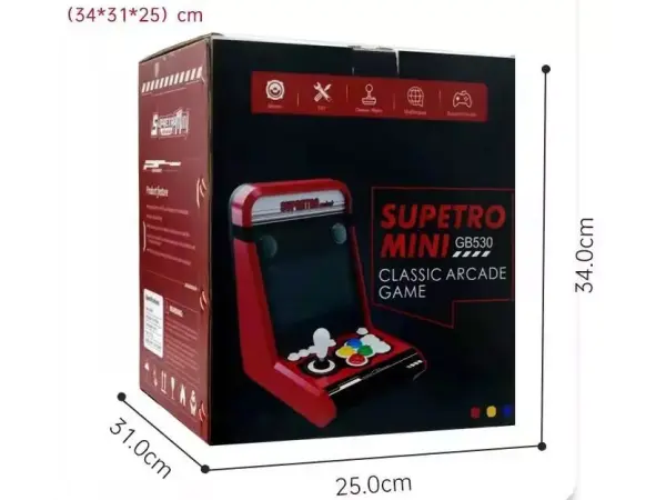 3d arcade console 7palcu lcd supretro 4263 retro videoher, hdmi