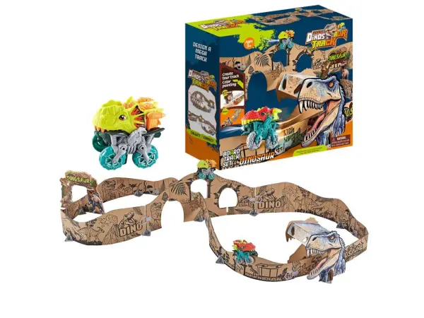 dinosauri park a1788 - papirova kartonova draha (auto set)