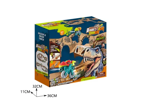 dinosauri park a1788 - papirova kartonova draha (auto set)