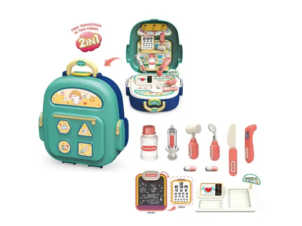 D�tsk� set Doktor 2v1 (2501-2), kuf��k a pracovn� stanice