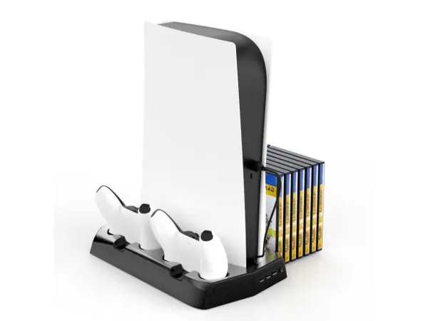 ps5 vertikalni stojan 5v1 a dobijeci stanice p5-010-2 pro playstation 5 