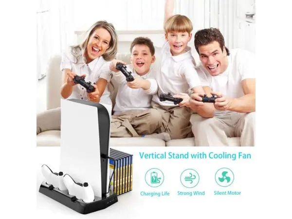 ps5 vertikalni stojan 5v1 a dobijeci stanice p5-010-2 pro playstation 5 