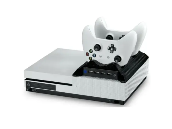 xone multifunkcni stojan 4v1 pro nabijeni, chlazeni a drzak her pro xbox one slim s 