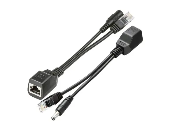 Pasivn� PoE injektor + splitter kabel  pro cctv kameru 