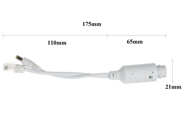 Aktivn� PoE splitter z 48V na 12V b�l�