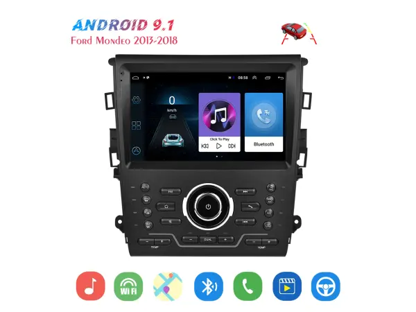 Autor�dio 9" A2951 Android 9,1 - podpora BT GPS WiFi pro Ford/Mondeo 2013-2018