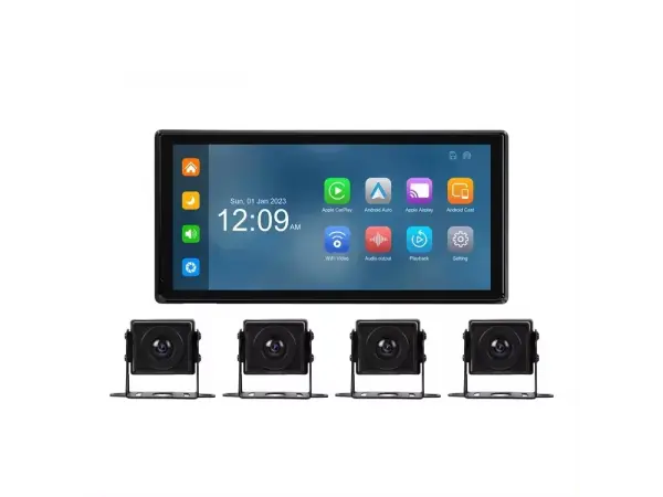 parkovaci set truck a3374, 10,36" hd displej + 4x zadni kamera pro android auto