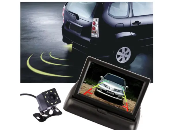 Parkovací set LCD 4,3" sklopný + kamera 8IR