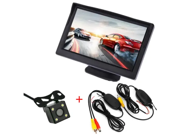 Parkovac� set LCD 5 + kamera 4 LED + wifi video transmitter 2,4 GHz